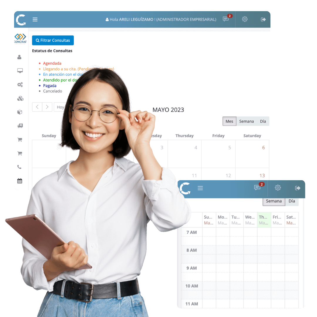 citas clinicas concrad sistema administrativo para tu negocio